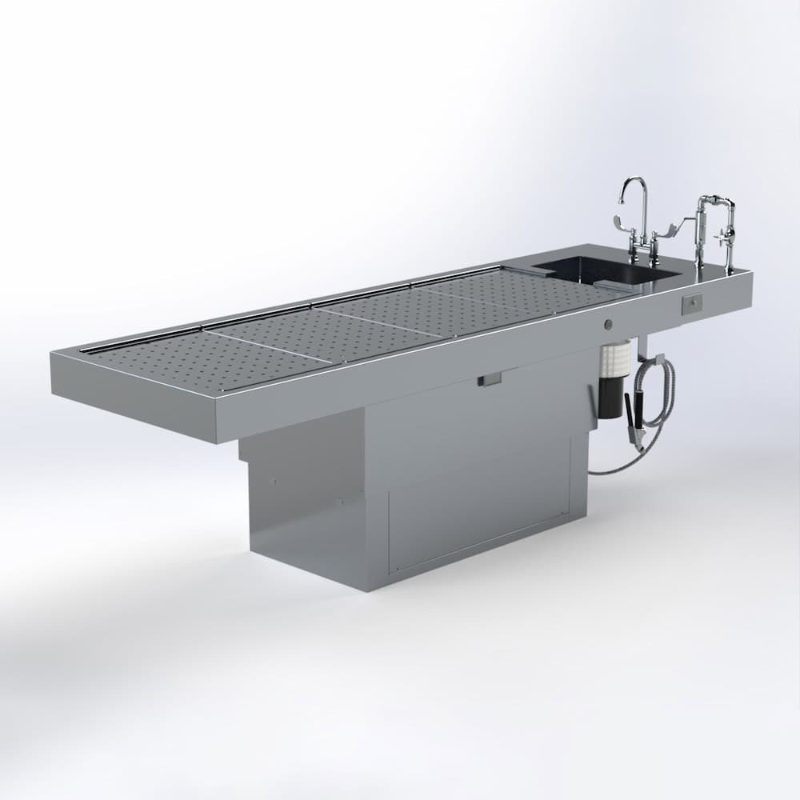 Pedestal Autopsy Table, Vented, with Optional Elevation