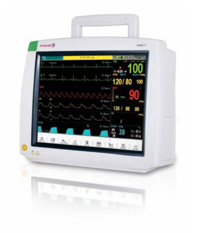 OMNI II 12.1" TOUCHSCREEN with Masimo SpO2 Multiparameter Patient Monitor