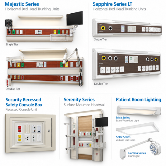 Amico Headwalls & Bed Head Trunking Units