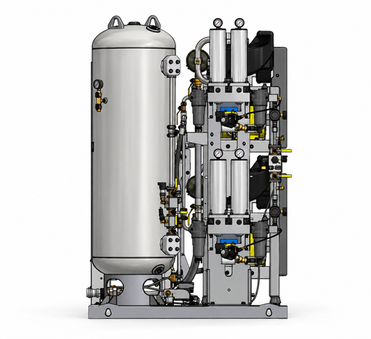 Duplex Scroll Medical Air System – 7.5 HP, 80 Gallon