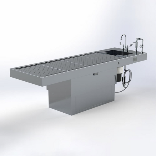 Pedestal Autopsy Table, Vented, with Optional Elevation