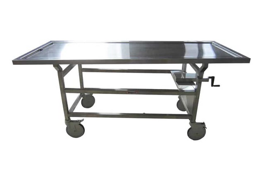 DB300 Tilting Autopsy Cart with Perimeter Trough