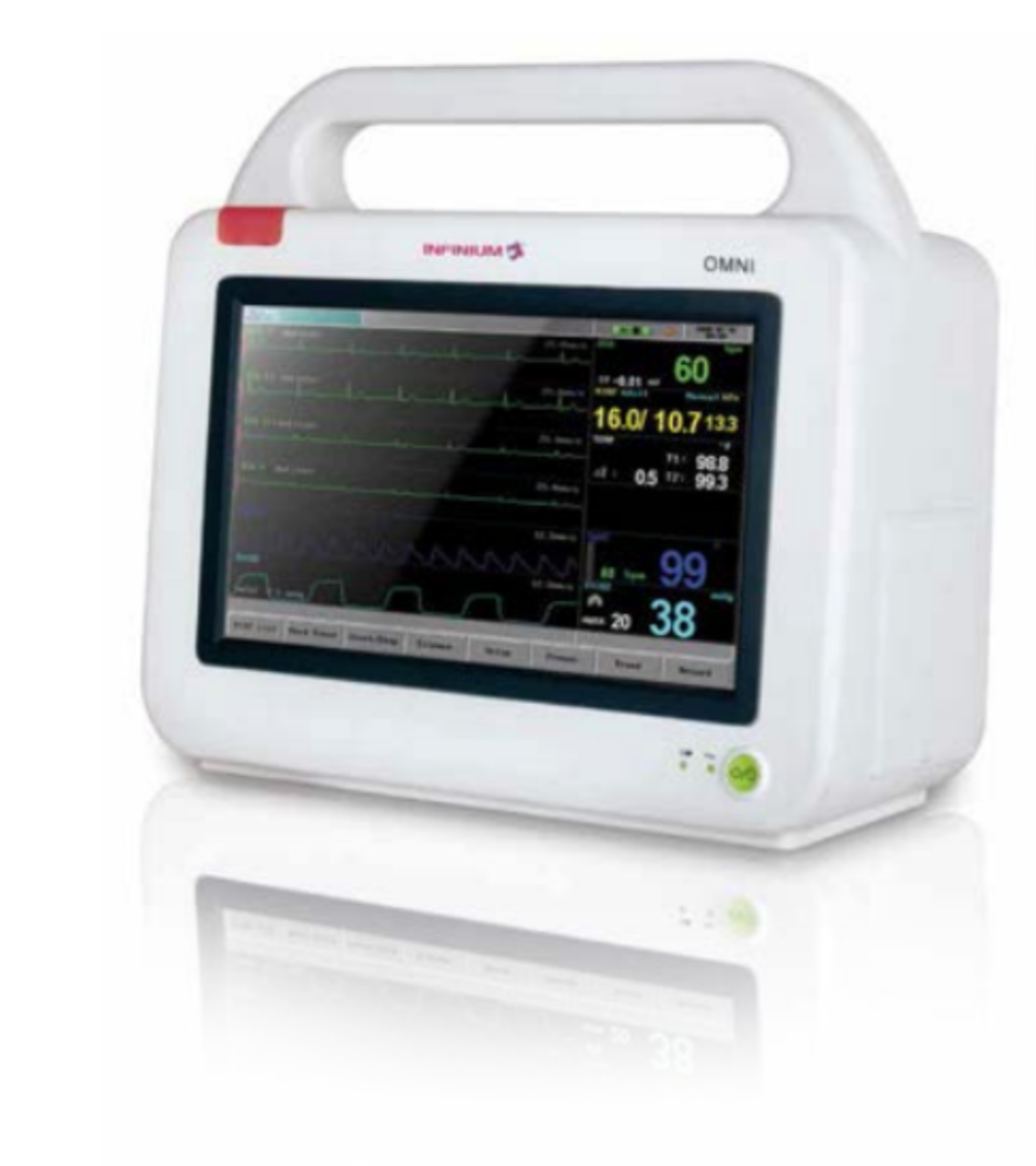 OMNI 10.1" inch TOUCHSCREEN w/Masimo SpO2 Multiparameter Patient Monitor